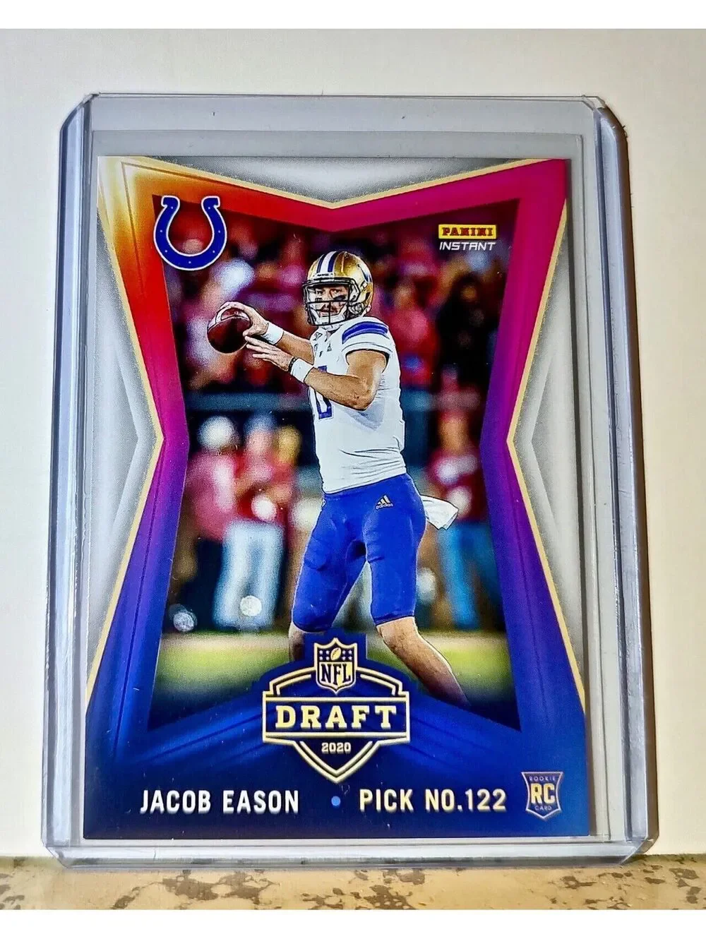 Jacob Eason 2020 NFL Draft Night NFL #5 Football Card Colts 1 of 564